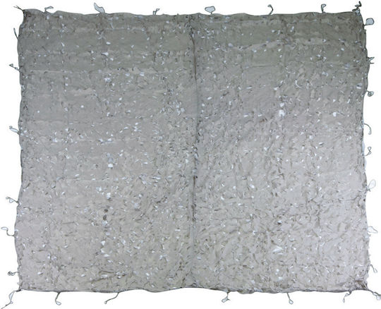 Compass Rechteckig Tarnnetz Beige auf Rolle mit PVC-Beschichtung 3x30m Schnee