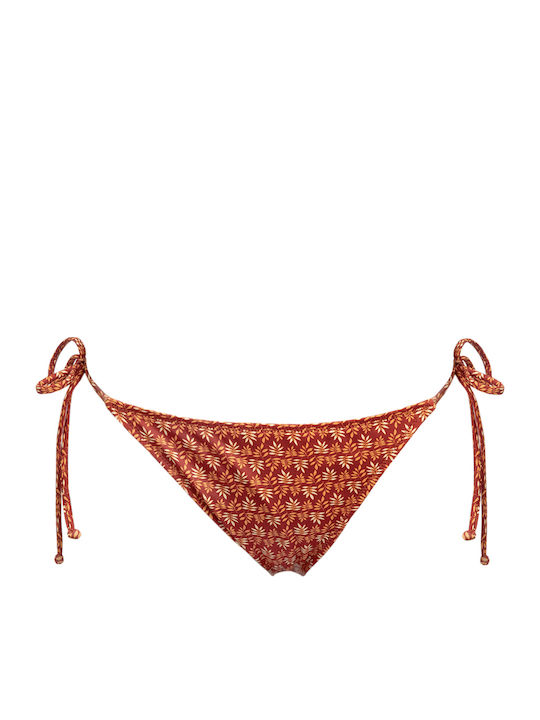 Bikini Slip cu Dantelă Cinnabar