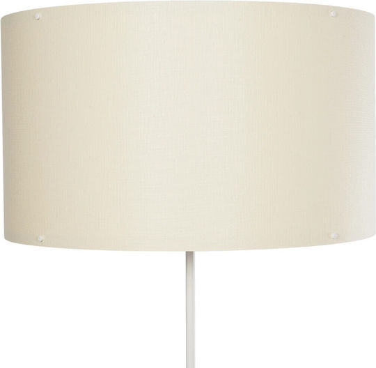 GloboStar Lumo Floor Lamp H155xW37cm. with Socket for Bulb E27 Beige