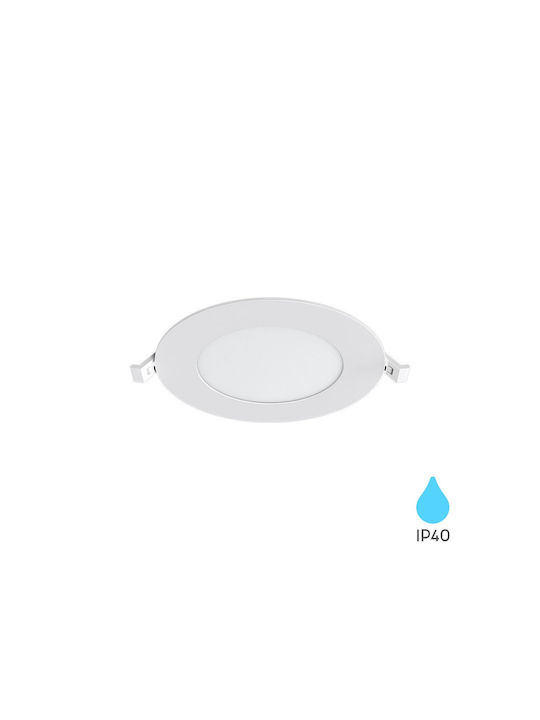 Braytron Кръгла LED Панел 9W с Неутрално бяло Светлина 4000К