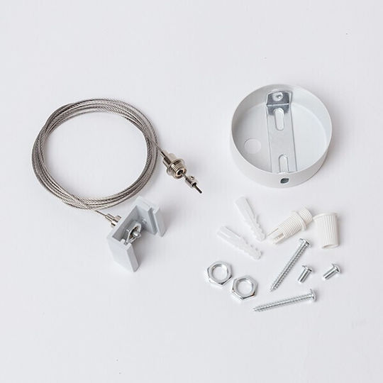 Eurolamp Mounting Suspension for Lighting Fixtures White 145-59127