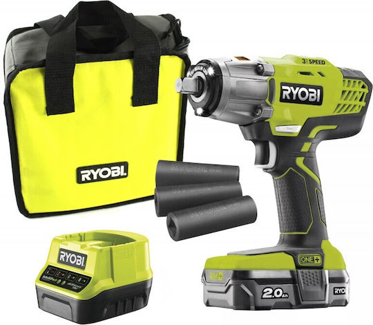 Ryobi RYLL18IW3B Ударен гайковерт Соло с Приемник 1/2" & 1/4"