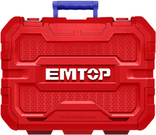 Emtop ECIWL2050 Fără perii Cheie de impact Baterie 20V 2x4Ah cu Priză 1/2"