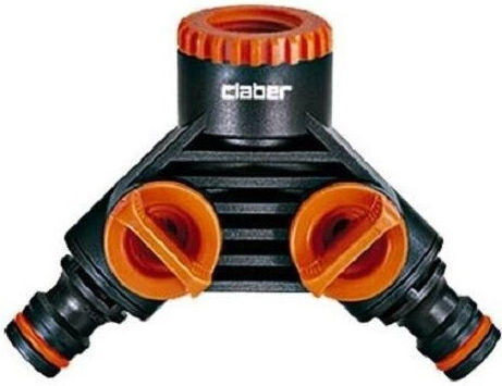 Claber 8599 Διανομέας Ποτίσματος + Συστολή 1/2" με Διακόπτη και Θηλυκό Σπείρωμα 19x19mm