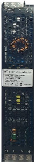 Viokef Dimmable Τροφοδοτικό LED Μαγνητικής Ράγας IP20 Ισχύος 200W με Τάση Εξόδου 48V