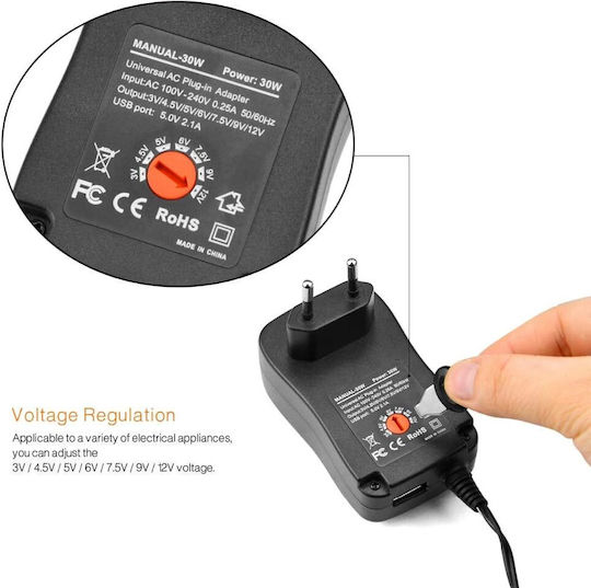 ATC Τροφοδοτικό LED Ισχύος 30W με Τάση Εξόδου 5V