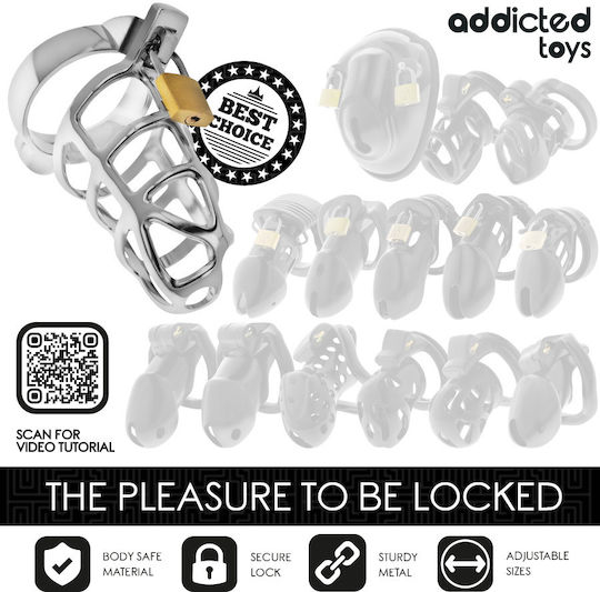 Addicted Toys Penis Cage in Silver Color