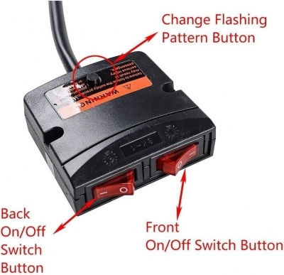 Auto-Signalleiste LED 12V 97.5cm mit Rot Beleuchtung