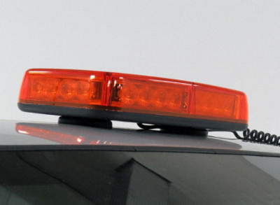 Auto-Leuchtturm LED 12V 28cm mit Orange Beleuchtung