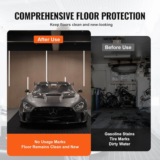 Vevor Elastic Plastic Floor 3mm in Roll with Width 1.2m Price per Square Meter