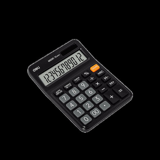 Deli Calculator in Black Color 1pcs