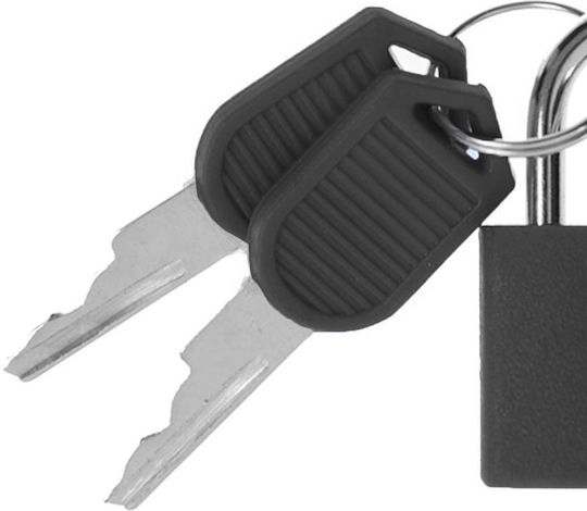 Benzi Padlock Brass with Key 20mm Black 1pcs