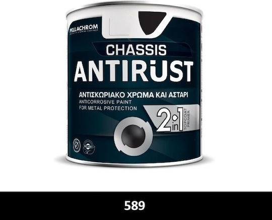 Pellachrom Цвят Инхибитор на корозията Antirust Chassis 0.75лт Черно