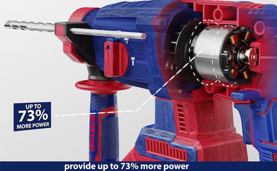 Emtop Impact Demolition Hammer Battery 20V Solo with Chuck SDS Plus ELRH20228