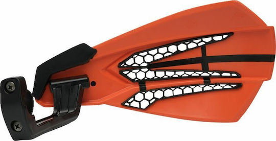 Cycra Motorcycle Protective Hand Guards in Orange Colour