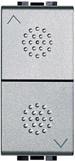 Bticino Recessed Wall Switch Rolling Shutters One-Way without Frame