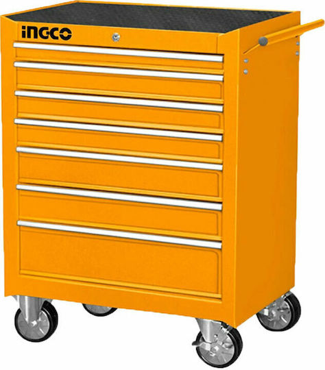 Ingco Rollbar Metallisch Werkzeugkiste B68xT45.8xH94.5cm