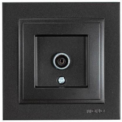 Eurolamp TV Antenna Socket Terminal in Black color 152-10344