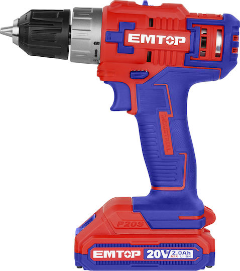 Emtop ECDL6200118 Akku-Schrauber Batterien 20V 1x2Ah