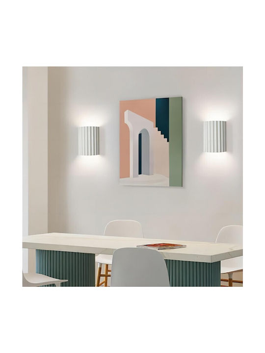 Inlight Φωτιστικό Τοίχου με Ντουί GU10 Λευκό 22x16x6εκ.