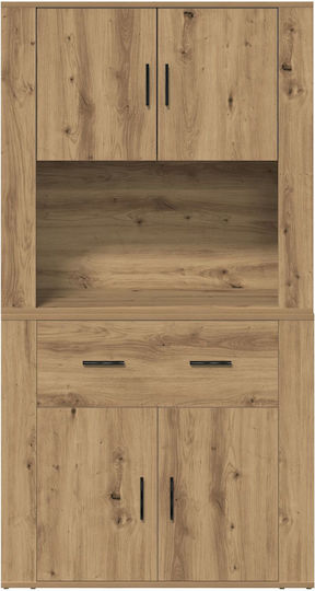 Ντουλάπα Γραφείου Ξύλινη Δρυς 80x33x150cm