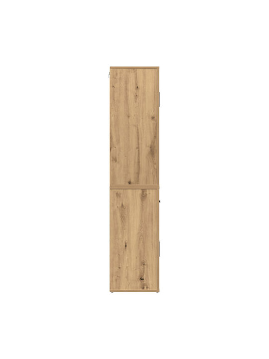 Ντουλάπι Γραφείου Ξύλινο Δρυς 80x33x150cm