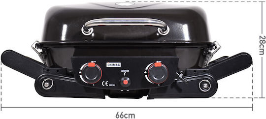 Unimac Portable Gas Grill with 2 pcs 5kW