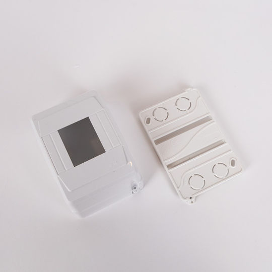 Eurolamp Wall mounted 4-Elements Fuse Box with 2 Rows W80xH125xD60mm