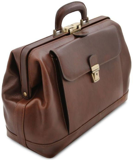 Tuscany Leather Leonardo Medical Leather Bag Brown