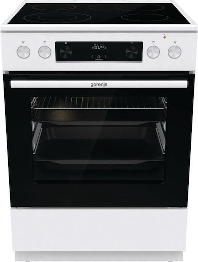 Gorenje Κουζίνα 71lt με Κεραμικές Εστίες Π60εκ. Λευκή