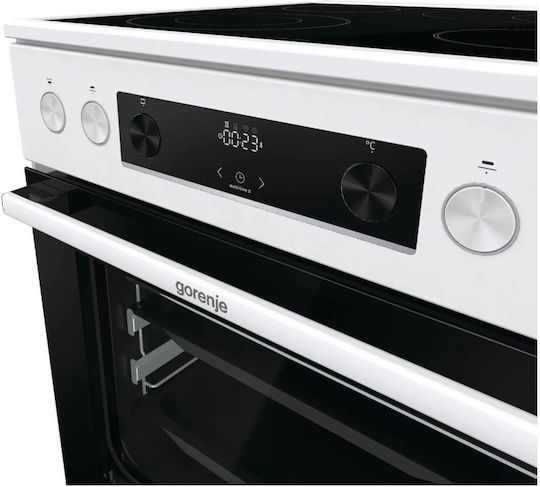 Gorenje Κουζίνα 71lt με Κεραμικές Εστίες Π60εκ. Λευκή