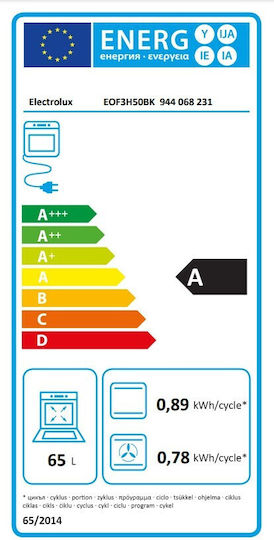 Electrolux Cuptor Deasupra Blatului 65lt L59.4cm.