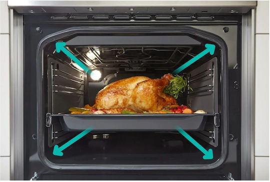 Gorenje Κουζίνα 71lt με Κεραμικές Εστίες Π60εκ. Μαύρη