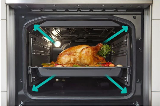 Gorenje Κουζίνα 71lt με Κεραμικές Εστίες Π60εκ. Inox