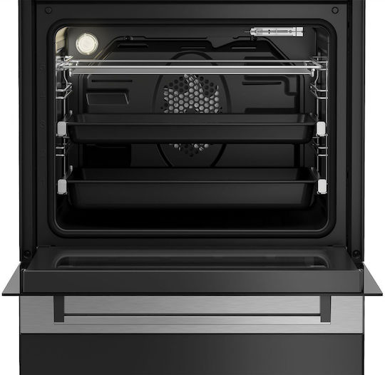 Beko Κουζίνα 65lt με Κεραμικές Εστίες Π60εκ. Inox