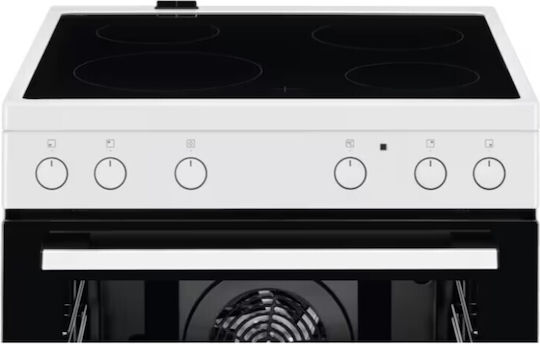 Electrolux Herd 73Es mit Keramikkochfeldern B59.6cm. White
