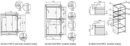 Miele Φούρνος άνω Πάγκου 76lt Π59.5εκ. Μαύρος