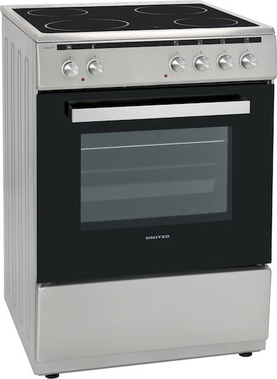United Herd 69Es mit Keramikkochfeldern B60cm. Inox