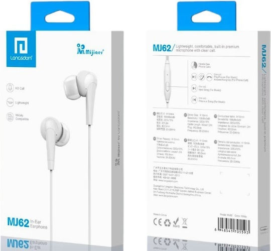 705593_w In-ear Handsfree Headphones with Connector 3.5mm White