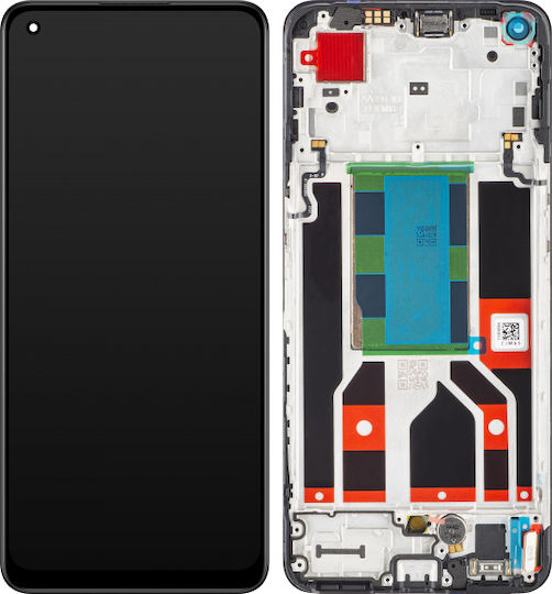 Oppo Οθόνη Lcd με Μηχανισμό Αφής για Realme 8 5G Oppo Reno8 (Μαύρο)