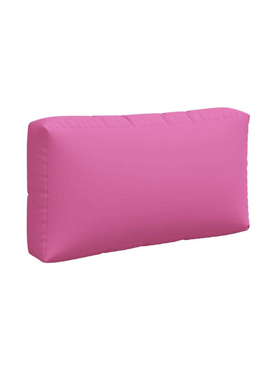vidaXL Waterproof Sofa Cushion Palette with Backrest Pink 3 Pieces