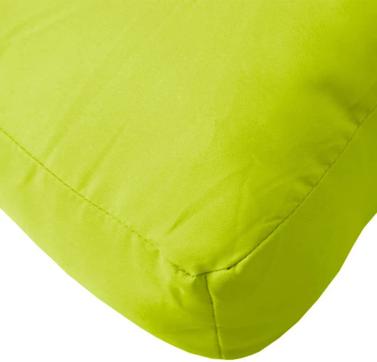 vidaXL Waterproof Sofa Cushion Palette with Backrest Green 3 Pieces