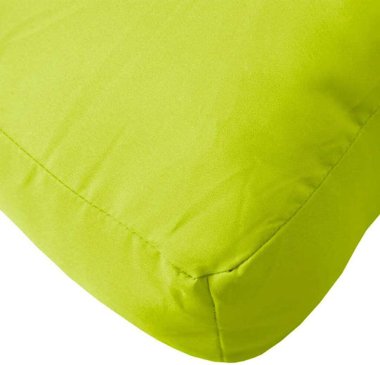 vidaXL Open Green Pallet Sofa Cushion with Backrest 2 pcs