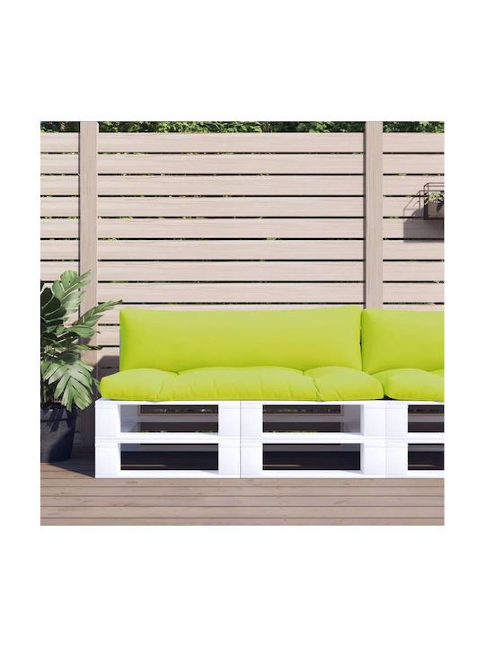 vidaXL Open Green Pallet Sofa Cushion with Backrest 2 pcs