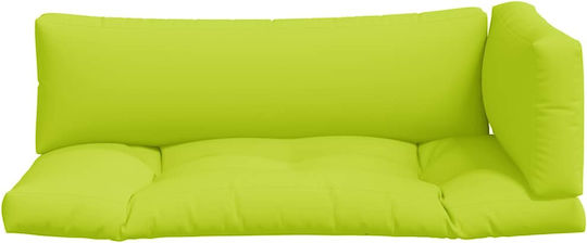 vidaXL Perne Pentru Scaune De Grădină Cu Spătar Verde Deschis 3 Bucăți