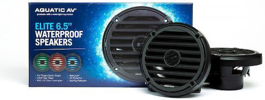 Eval Сет Морски Говорители Elite 6.5 RGB Водоустойчиви 6.89" с 120W RMS Черен