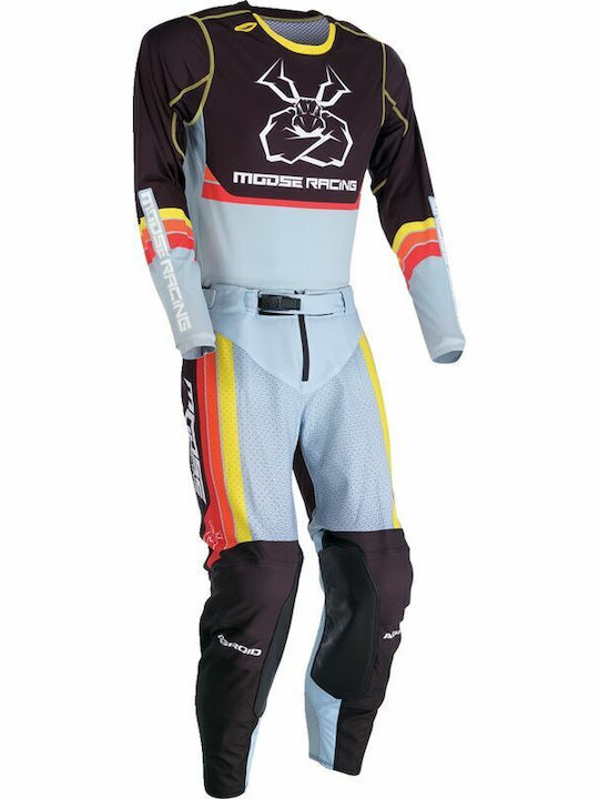 Moose Racing Agroid Pentru bărbați Tricou Motocross Mânecă lungă Multicolor