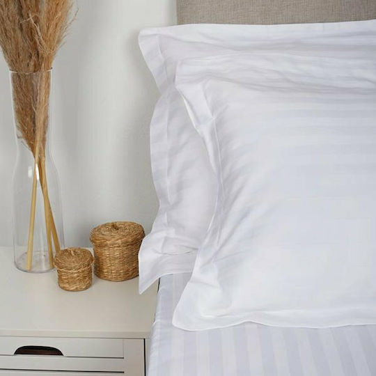 Sunshine Hotelbettlaken Weiß Einzel 170x270cm Baumwolle und Polyester 1Stück