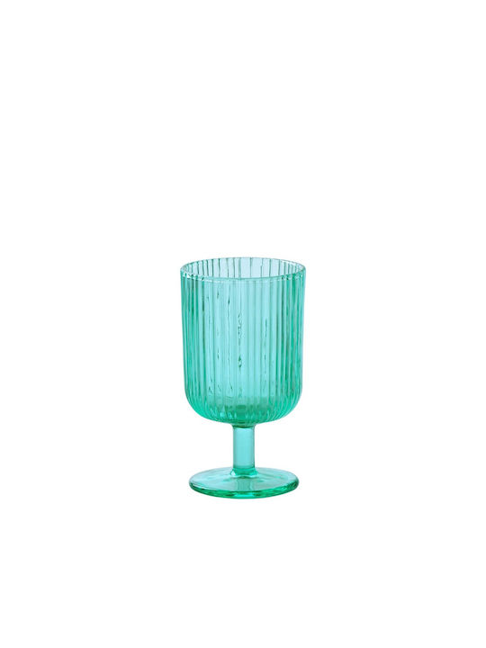 Marva Set of Glasses Water made of Glass in Turquoise Color 280ml 6pcs
