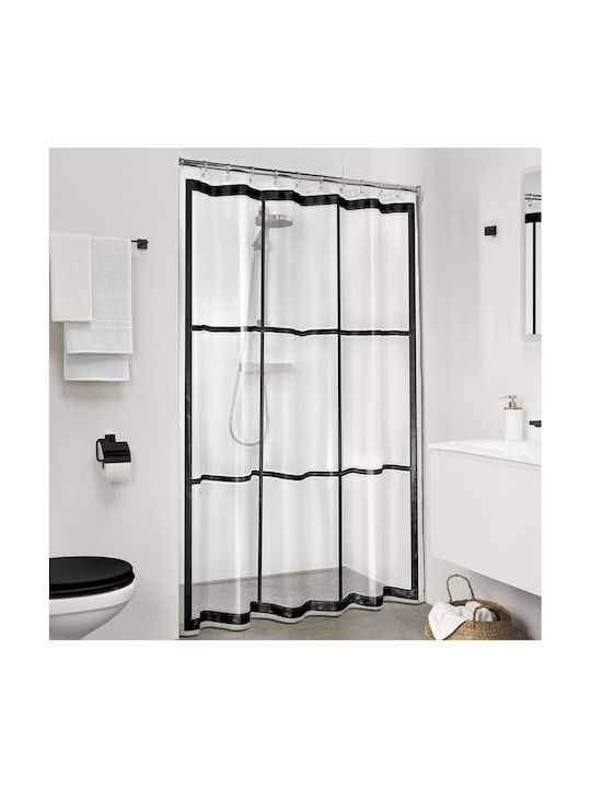 Sealskin Brix Κουρτίνα Μπάνιου 180x200cm Διαφανής